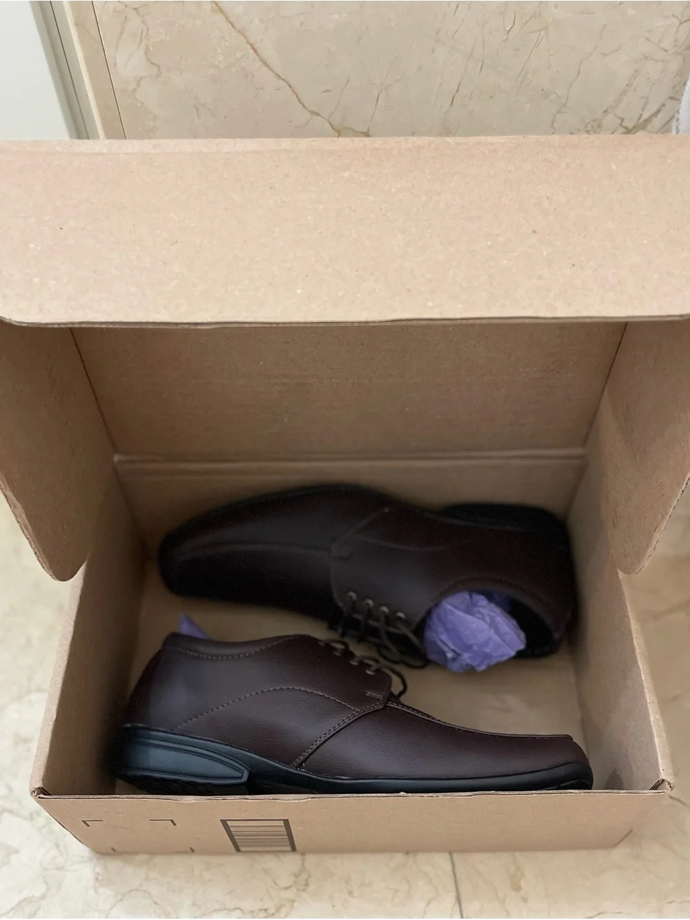 Men's Brown Lace-Up Derby Shoes – Sleek Formal Comfort